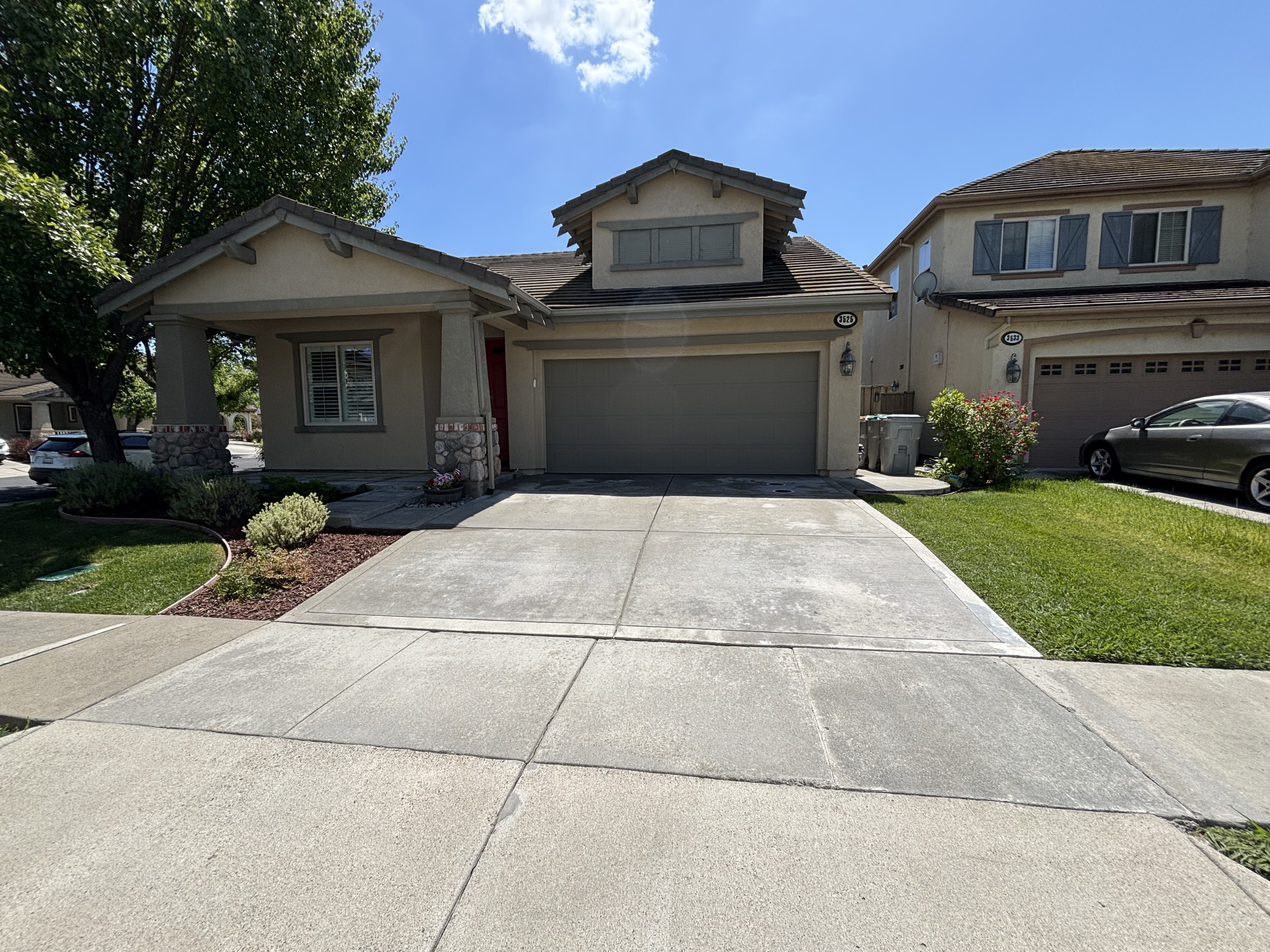 Before — Deck and patio before and after professional cleaning in Sacramento