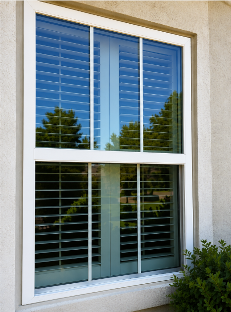 Windows before professional cleaning